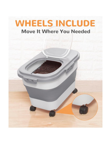 Contenedor de Almacenamiento de Comida para Perros DDMOMMY 10 kg