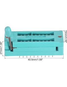Zócalo de Prueba ZIF IC Universal PATIKIL 20 Pines 3.0mm 2