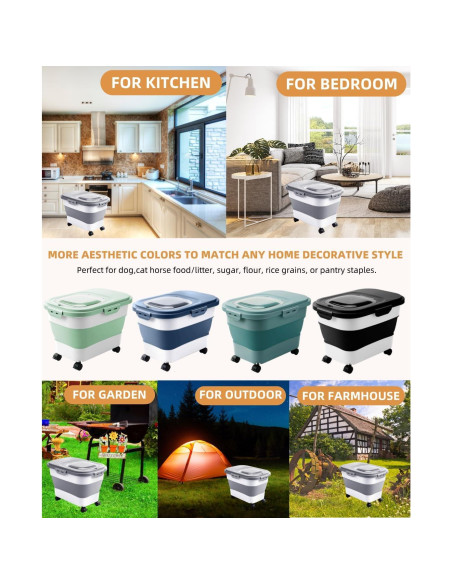 Contenedor de Almacenamiento de Comida para Perros DDMOMMY 10 kg