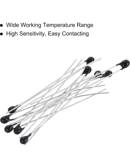 Termistores NTC uxcell 100 Pack 1K a 100K Ohm para Medición