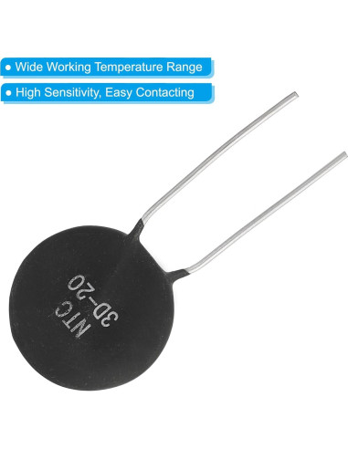 Termistores NTC 3 Ohm PATIKIL - 5 Piezas para Medición de Temperatura