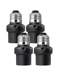 Enchufe con Sensor de Luz DEWENWILS E26/E27 Paquete de 4
