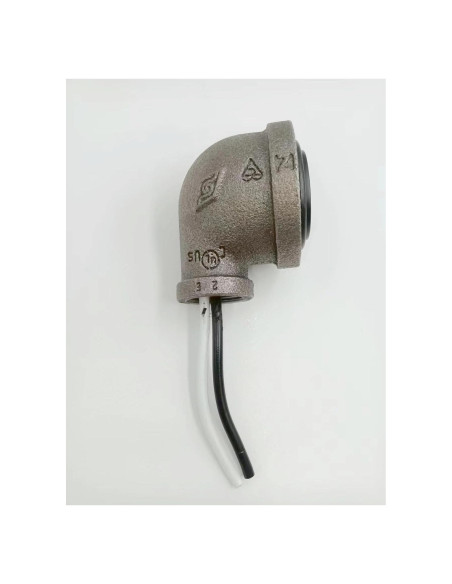 Enchufe de Lámpara de Tubo Industrial Gris 120-250V 3.18x1.27cm