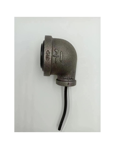 Enchufe de Lámpara de Tubo Industrial Gris 120-250V 3.18x1.27cm