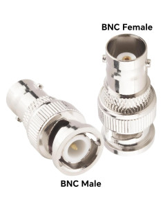 Adaptador BNC Macho a Hembra Boobrie 2PCS 50 Ohm para CCTV 2