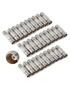 Conectores BNC Femenino a Femenino 30pcs Exgoofit para CCTV