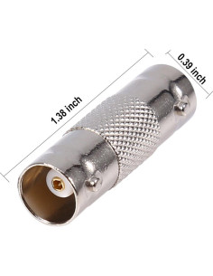 Conectores BNC Femenino a Femenino 30pcs Exgoofit para CCTV 2