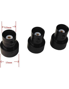 Conector Adaptador BNC Femenino a SMA Masculino Chiko - 3 Piezas 2