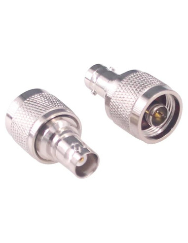 Adaptador Coaxial RF N Macho a BNC Hembra 2 Pcs - RFaha