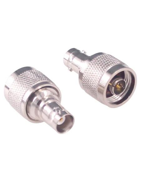 Adaptador Coaxial RF N Macho a BNC Hembra 2 Pcs - RFaha