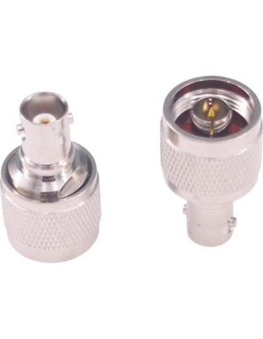 Adaptador Coaxial RF N Macho a BNC Hembra 2 Pcs - RFaha