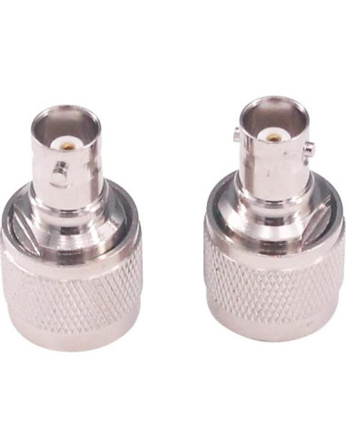 Adaptador Coaxial RF N Macho a BNC Hembra 2 Pcs - RFaha