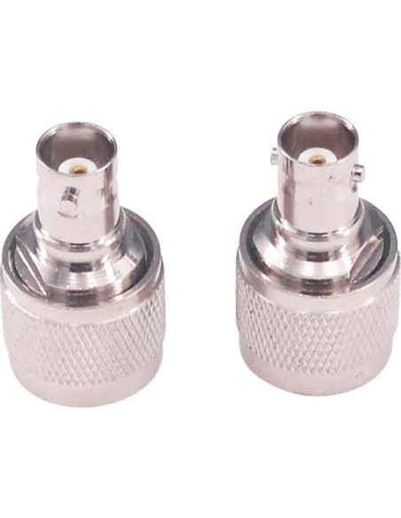 Adaptador Coaxial RF N Macho a BNC Hembra 2 Pcs - RFaha