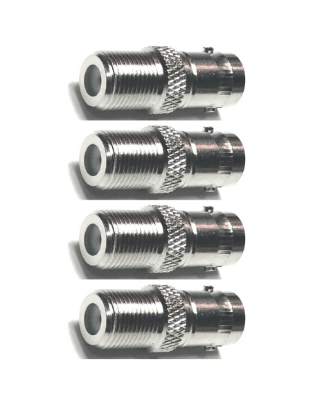 Adaptador BNC hembra a F tipo CESS - 4 unidades