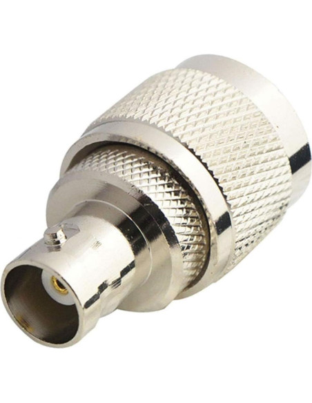 Conector Coaxial UHF a BNC Boobrie - Adaptador 2 Piezas