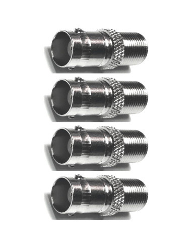 Adaptador BNC hembra a F tipo CESS - 4 unidades