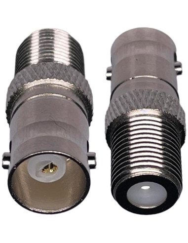 Adaptador BNC hembra a F tipo CESS - 4 unidades