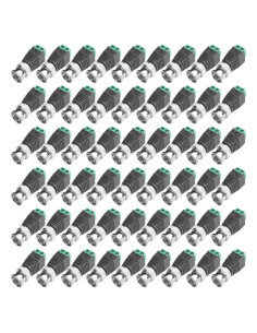 Conector Balun BNC Masculino CCTV 65 Pcs para Cat5/Cat6