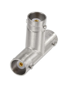 Adaptador en T BNC Eightwood 2pcs hembra 50 ohmios para CCTV