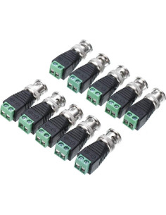 Conector Balun BNC Masculino CCTV 65 Pcs para Cat5/Cat6 2