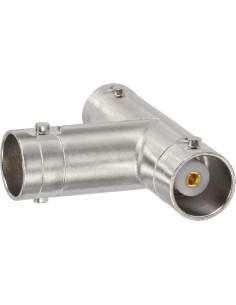 Adaptador en T BNC Eightwood 2pcs hembra 50 ohmios para CCTV 2