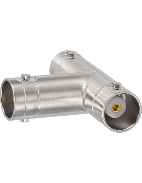 Adaptador en T BNC Eightwood 2pcs hembra 50 ohmios para CCTV