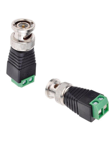 Conector Balun BNC Masculino CCTV 65 Pcs para Cat5/Cat6