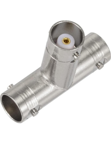 Adaptador en T BNC Eightwood 2pcs hembra 50 ohmios para CCTV