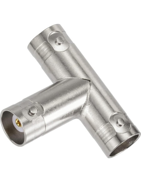 Adaptador en T BNC Eightwood 2pcs hembra 50 ohmios para CCTV