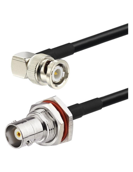 Adaptador BNC hembra a macho Eightwood 50cm RG58 50Ohm