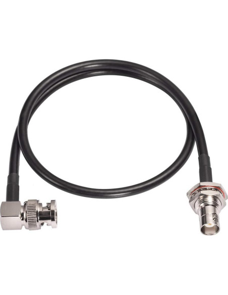 Adaptador BNC hembra a macho Eightwood 50cm RG58 50Ohm