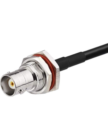 Adaptador BNC hembra a macho Eightwood 50cm RG58 50Ohm