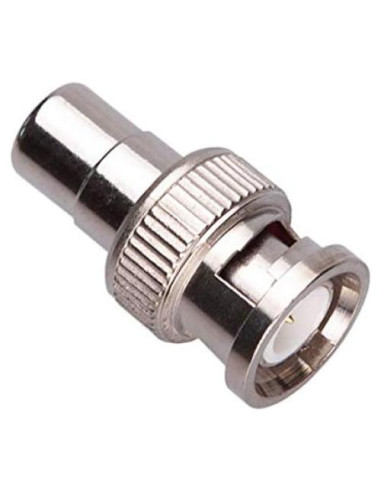 Adaptador BNC Macho a RCA Hembra Keple Niquelado 19.94g