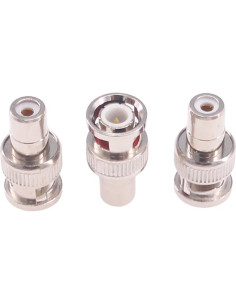 Adaptador BNC Macho a RCA Hembra 10pcs RFaha Conectores 2