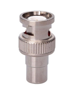 Adaptador BNC Macho a RCA Hembra Keple Niquelado 19.94g 2