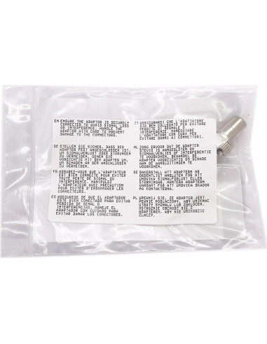 Adaptador BNC Macho a RCA Hembra Keple Niquelado 19.94g