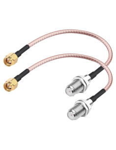 Cable Coaxial RF DHT Electronics 2PCS SMA Macho a F Hembra 15.24 cm
