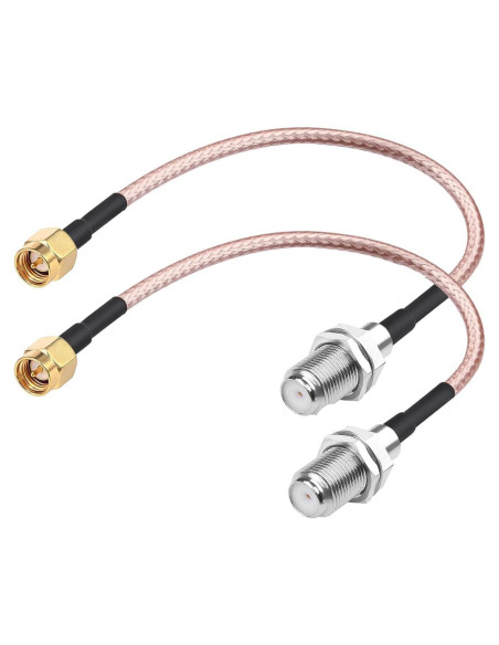 Cable Coaxial RF DHT Electronics 2PCS SMA Macho a F Hembra 15.24 cm Cable Coaxial RF DHT Electronics 2PCS SMA Macho a F Hembra 15.24 cm