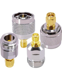 Kit Adaptador SMA a N CNARIO - 4 Conectores Macho/Hembra 2