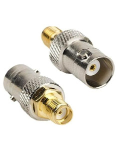 Adaptador Coaxial RF DHT 2pcs SMA Hembra a BNC Hembra
