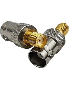 Adaptador Coaxial RF DHT 2pcs SMA Hembra a BNC Hembra 2