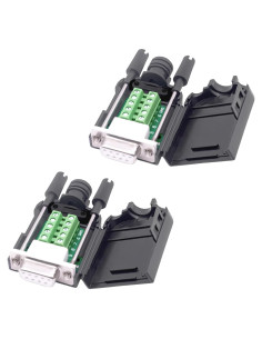 Placa Conector DB9 Femenino Sin Soldadura YARCHON 2 Piezas