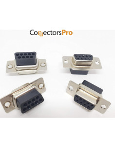 Kit 5 Conectores Crimp DB9 Femenino + Capuchones y Pines 2