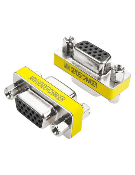 Acoplador VGA Femenino a Femenino 15 Pines 5 Pack AYECEHI