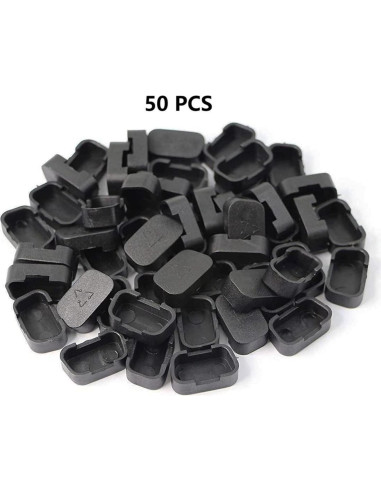 Tapa Antipolvo VGA SHANFEILU 50 Piezas 17mm x 9mm Negro