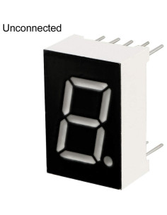 Tubo LED 7 Segmentos Rojo uxcell 5611AH 10 Piezas 13.97 mm 2