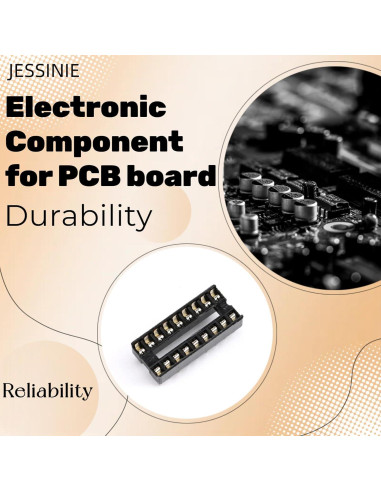 10 Pcs Zócalo DIP 18 Patas JESSINIE 2.54mm IC Circuito