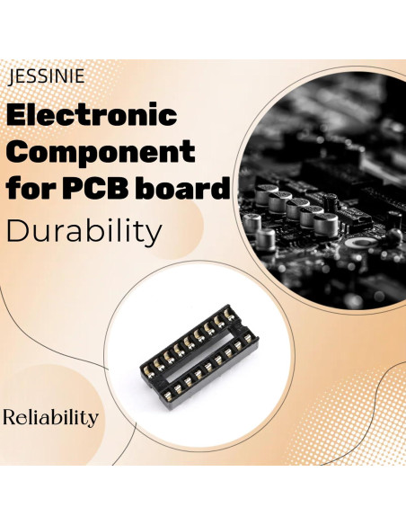 10 Pcs Zócalo DIP 18 Patas JESSINIE 2.54mm IC Circuito