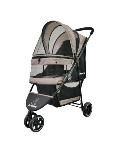 Carrito de Paseo ROODO Escort 3 Ruedas para Mascotas Gris