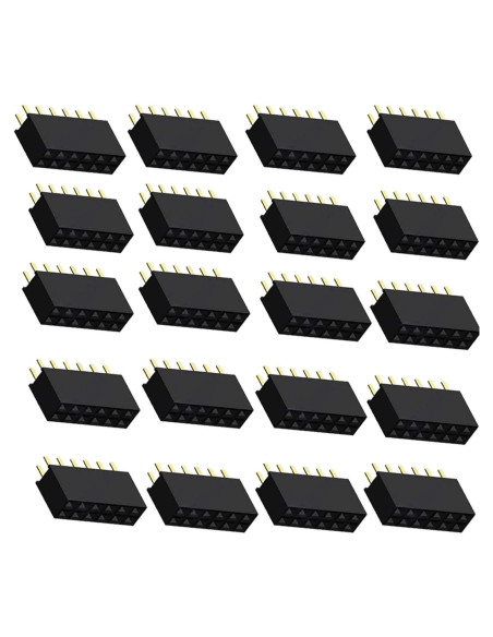 Conector de cabecera hembra 2x6Pin Sopepoyie 12 pines 20PCS